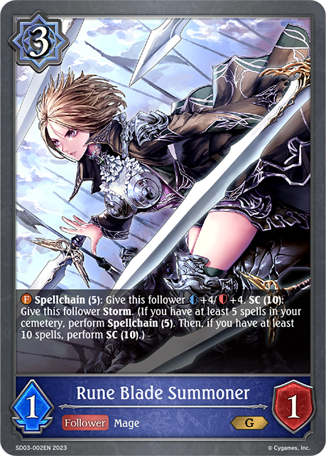 Rune Blade Summoner (SD03-002EN) [Mysteries of Conjuration]