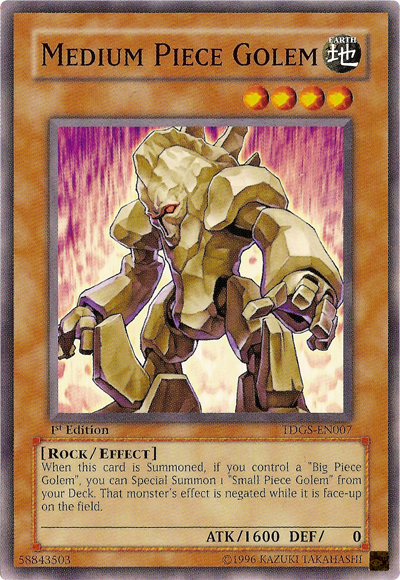 Medium Piece Golem [TDGS-EN007] Common 
