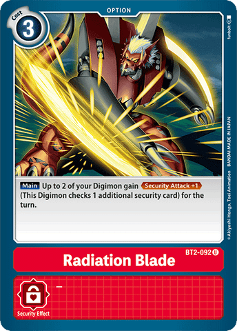 Radiation Blade [BT2-092] [Release Special Booster Ver.1.0] 