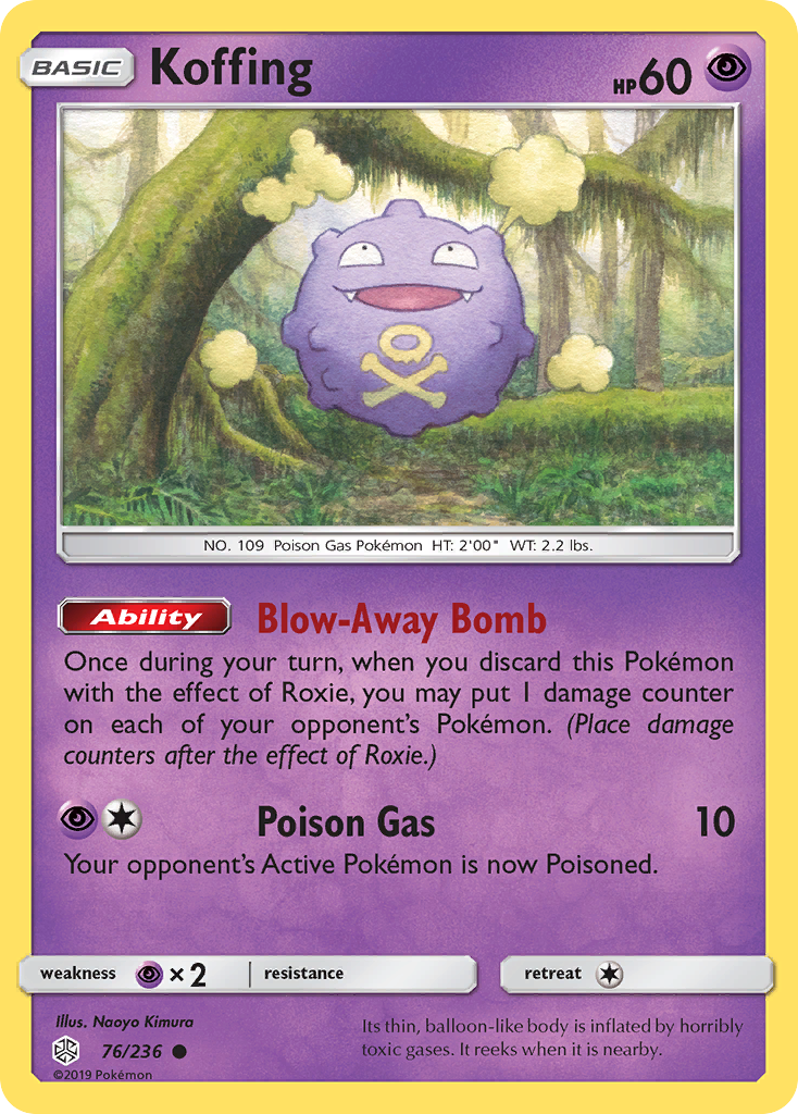 Koffing (76/236) [Sun &amp; Moon: Cosmic Eclipse] 