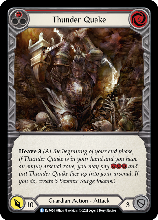 Thunder Quake (Red) [EVR024] (Everfest)  1st Edition Rainbow Foil