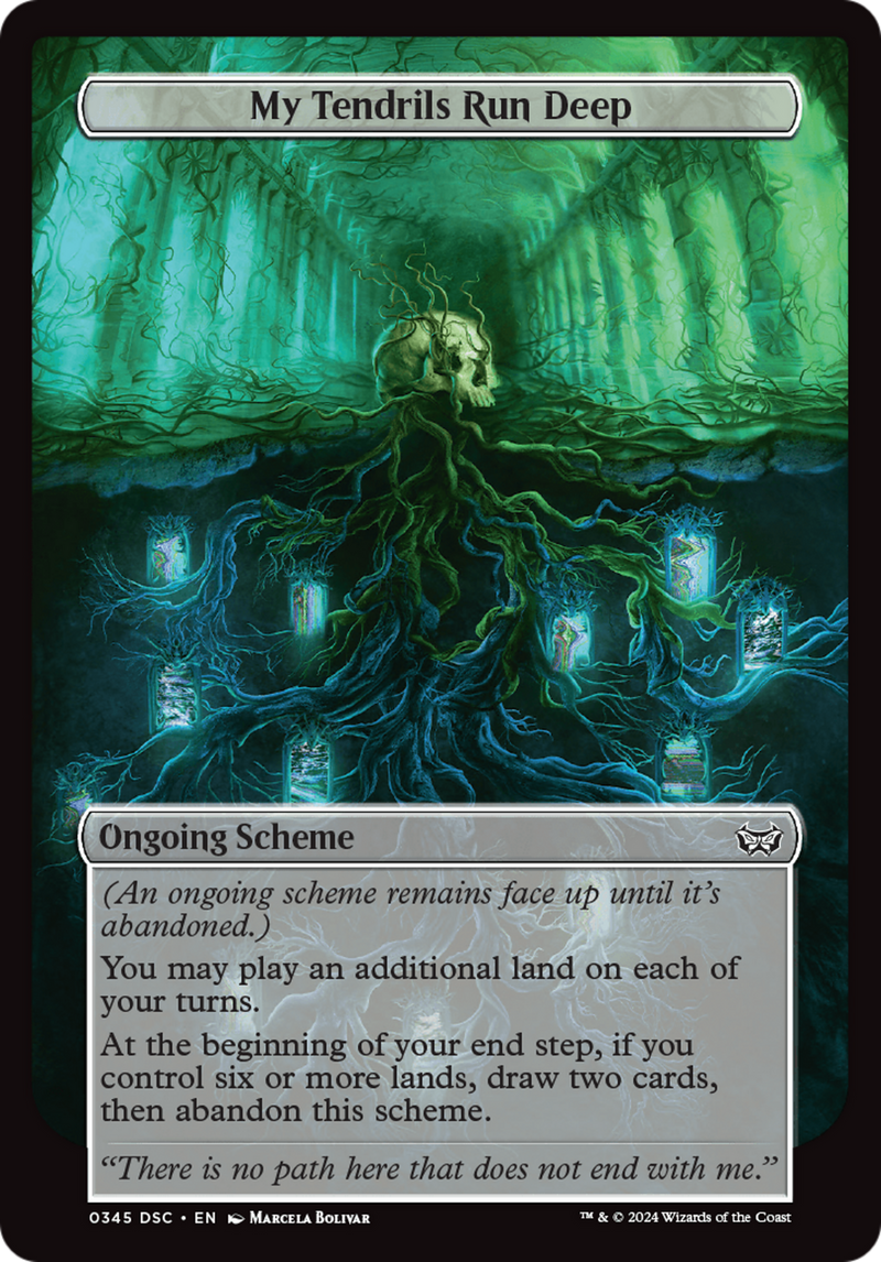 My Tendrils Run Deep (Full Art) [Duskmourn: House of Horror Commander] 