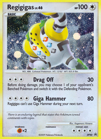Regigigas (DP40) [Diamond &amp; Pearl: Black Star Promos] 