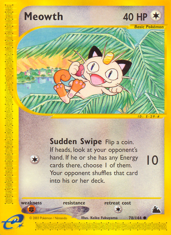 Meowth (78/144) [Skyridge] 