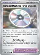 Technical Machine: Turbo Energize (179/182) [Scarlet &amp; Violet: Paradox Rift] 