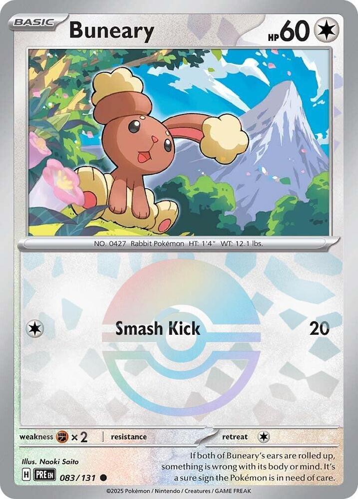 Buneary (083/131) (Motif Poké Ball) [Scarlet &amp; Violet : Évolutions Prismatiques] 