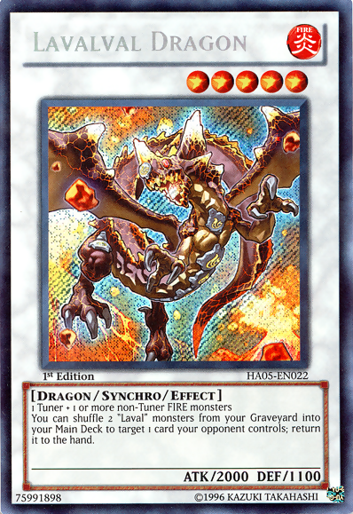 Lavalval Dragon [HA05-EN022] Secret Rare 