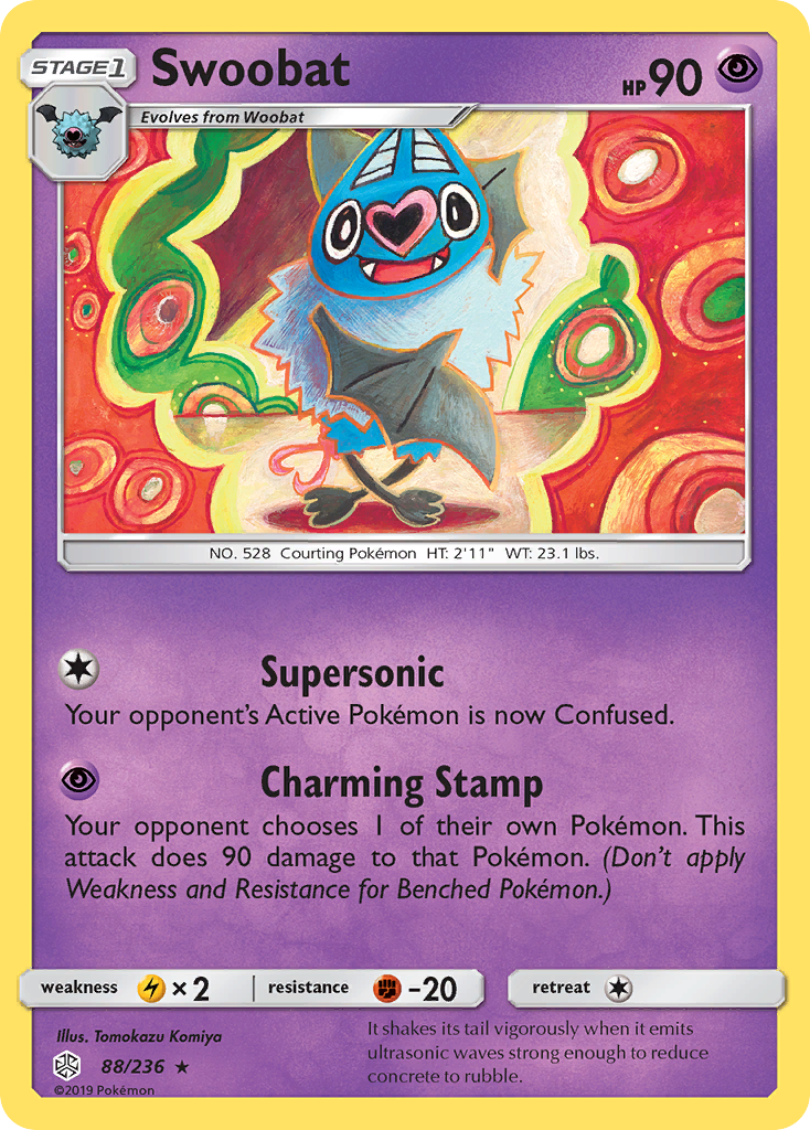 Swoobat (88/236) [Sun &amp; Moon: Cosmic Eclipse] 