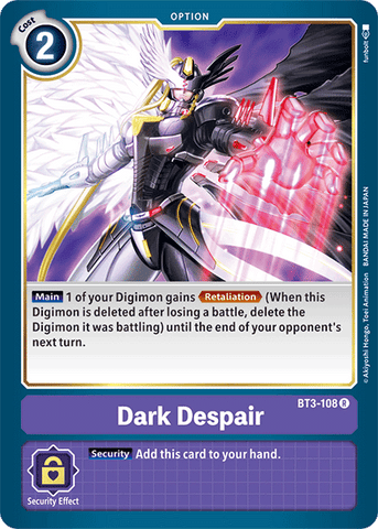 Dark Despair [BT3-108] [Release Special Booster Ver.1.5] 
