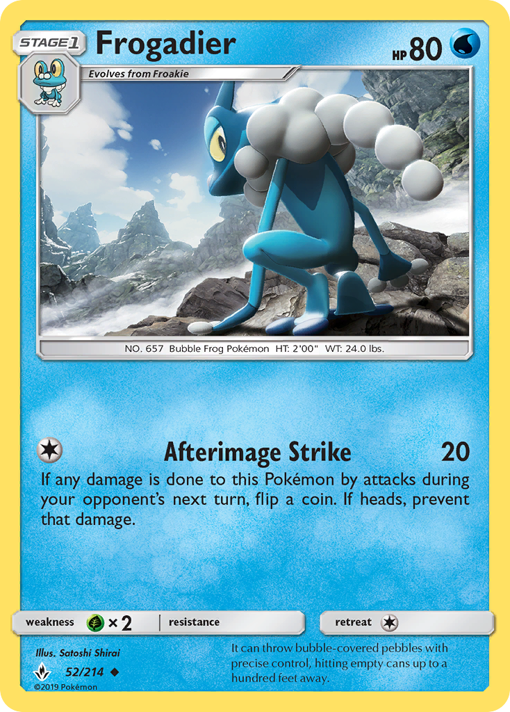 Frogadier (52/214) [Sun &amp; Moon: Unbroken Bonds] 
