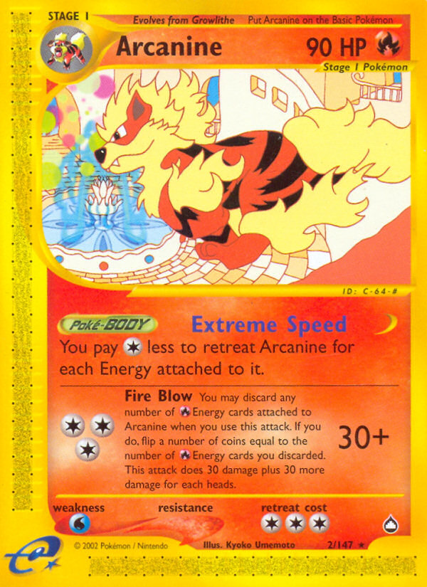Arcanine (2/147) [Aquapolis] 