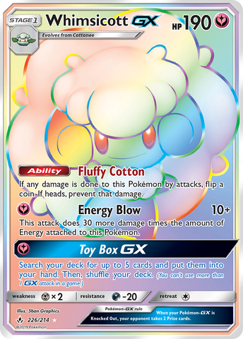 Whimsicott GX (226/214) [Sun &amp; Moon: Unbroken Bonds] 