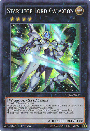 Starliege Lord Galaxion [MP14-EN097] Super Rare 