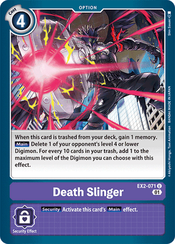 Death Slinger [EX2-071] [Digital Hazard] 