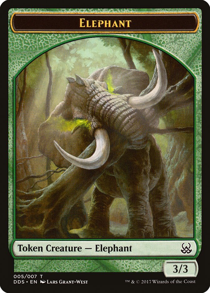 Elephant Token [Duel Decks: Mind vs. Might Tokens] 
