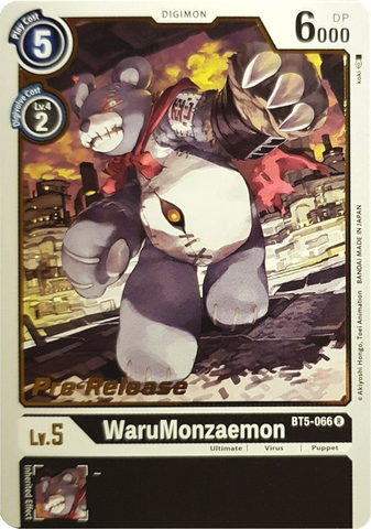 WaruMonzaemon [BT5-066] [Battle of Omni Pre-Release Promos] 