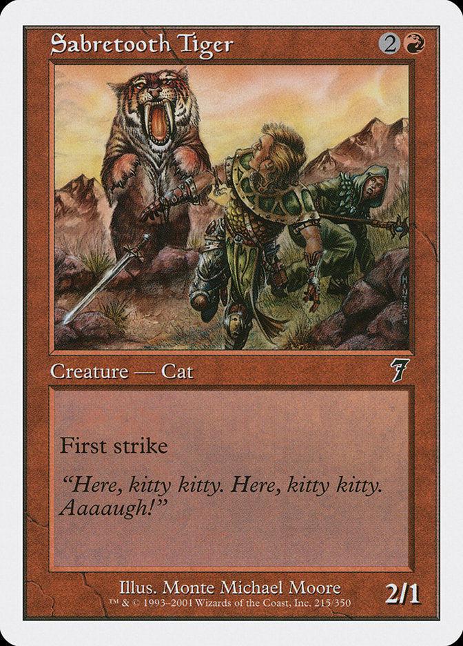 Sabretooth Tiger [Seventh Edition] 