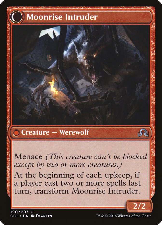 Village Messenger // Moonrise Intruder [Shadows over Innistrad] 
