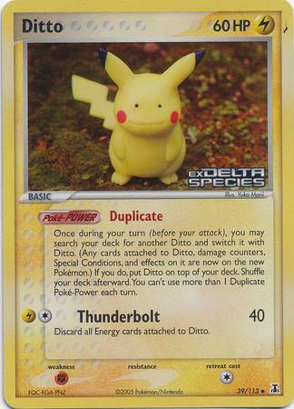 Ditto (39/113) (Stamped) [EX: Delta Species] 