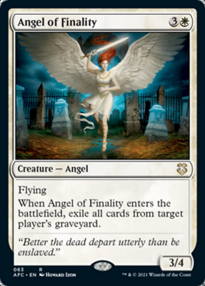 Angel of Finality [Dungeons &amp; Dragons: Adventures in the Forgotten Realms Commander] 