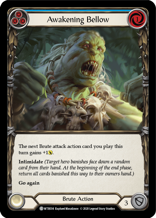 Awakening Bellow (Blue) [U-WTR034] (Welcome to Rathe Unlimited) Unlimited Rainbow Foil 