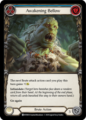 Awakening Bellow (Blue) [U-WTR034] (Welcome to Rathe Unlimited) Unlimited Rainbow Foil 