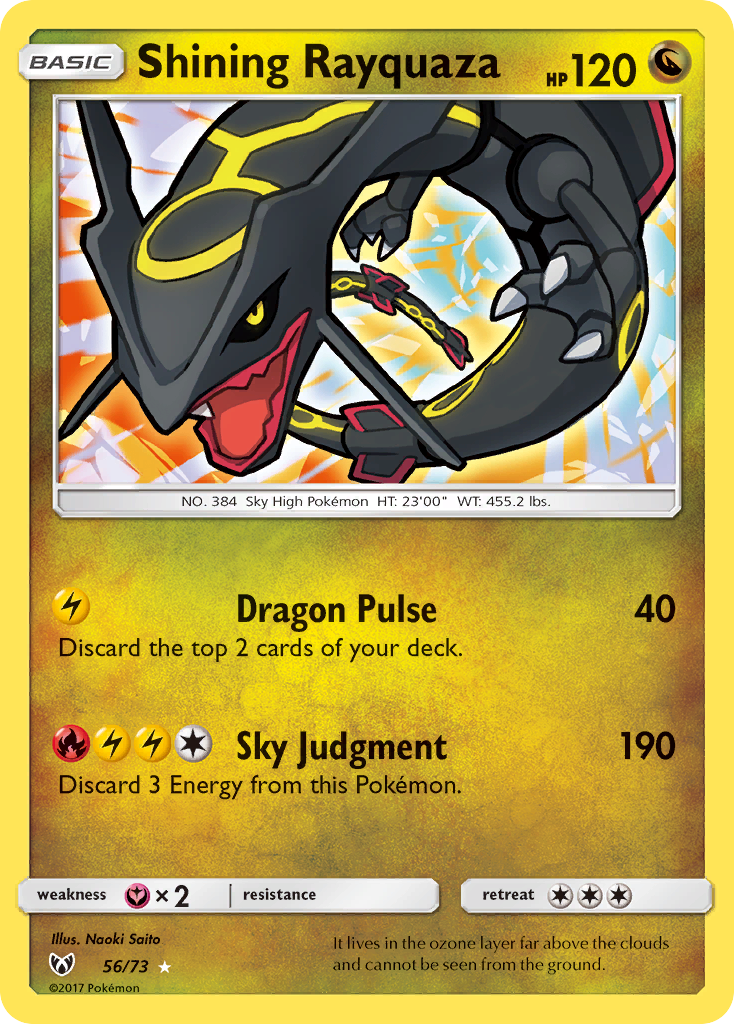 Shining Rayquaza (56/73) [Sun &amp; Moon: Shining Legends] 