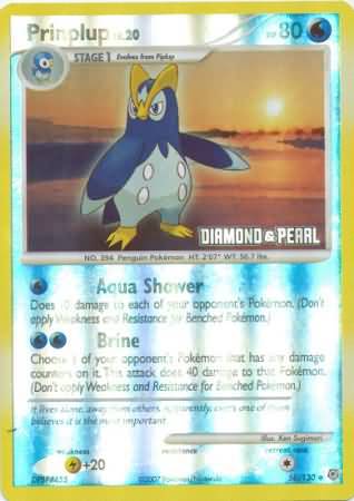 Prinplup (58/130) [Burger King Promos: 2008 Collection] 