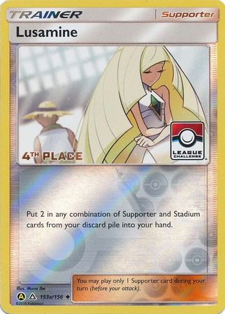 Lusamine (153a/156) (League Challenge Alt Art 4th Place) [Sun &amp; Moon: Ultra Prism] 