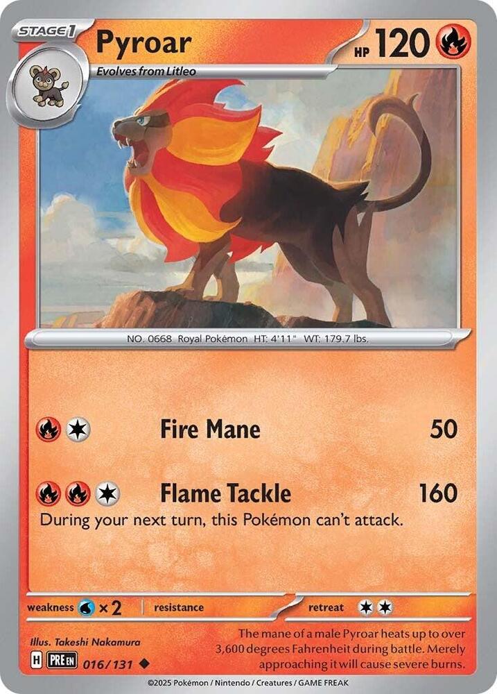 Pyroar (016/131) [Scarlet &amp; Violet: Prismatic Evolutions] 