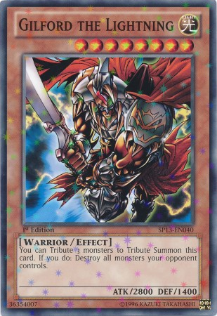 Gilford the Lightning [SP13-EN040] Starfoil Rare 