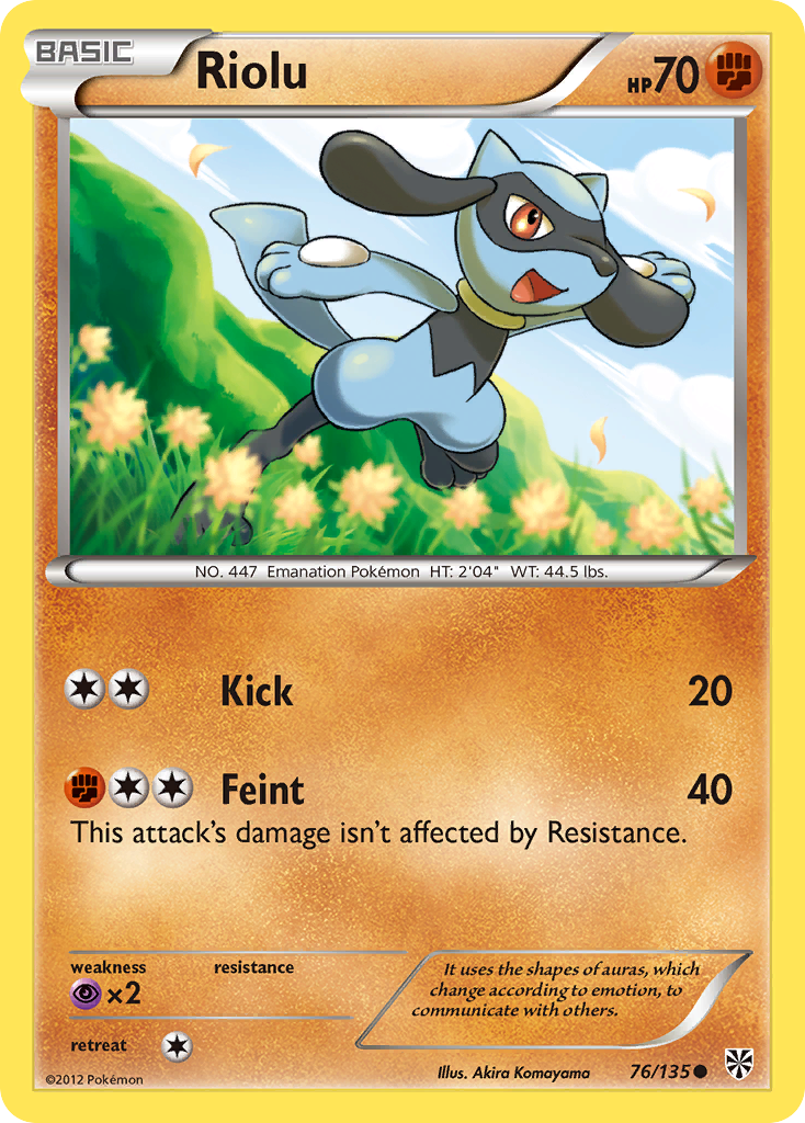 Riolu (76/135) [Black &amp; White: Plasma Storm] 