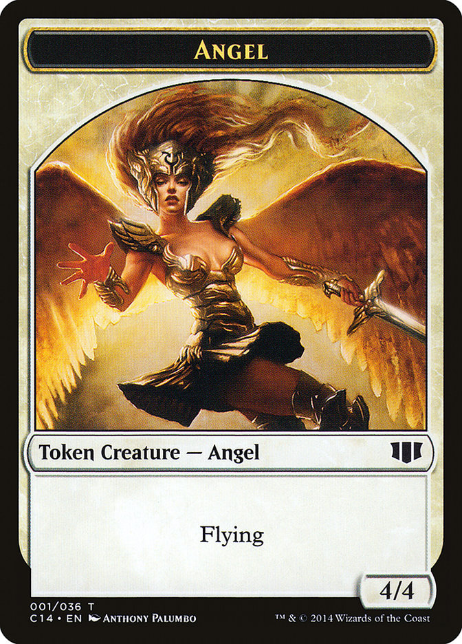 Angel // Cat Double-Sided Token [Order 2014 Tokens] 
