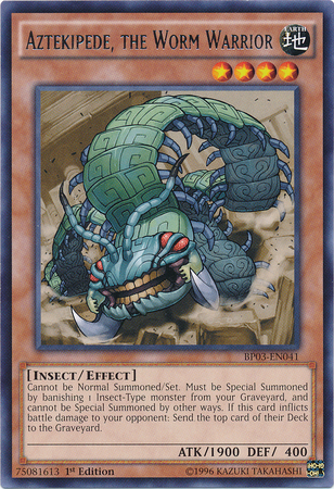 Aztekipede, the Worm Warrior [BP03-EN041] Rare 