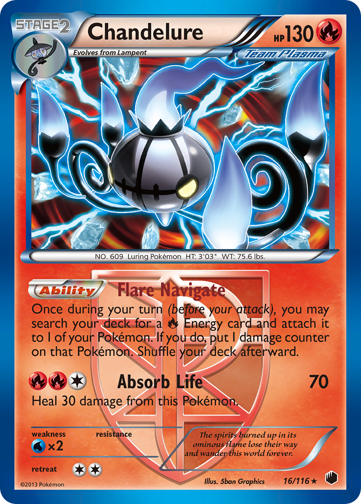 Chandelure (16/116) [Black &amp; White: Plasma Freeze] 