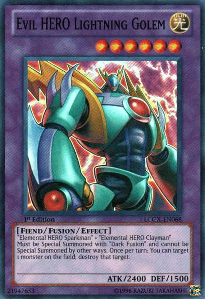 Evil HERO Lightning Golem [LCGX-EN068] Super Rare 