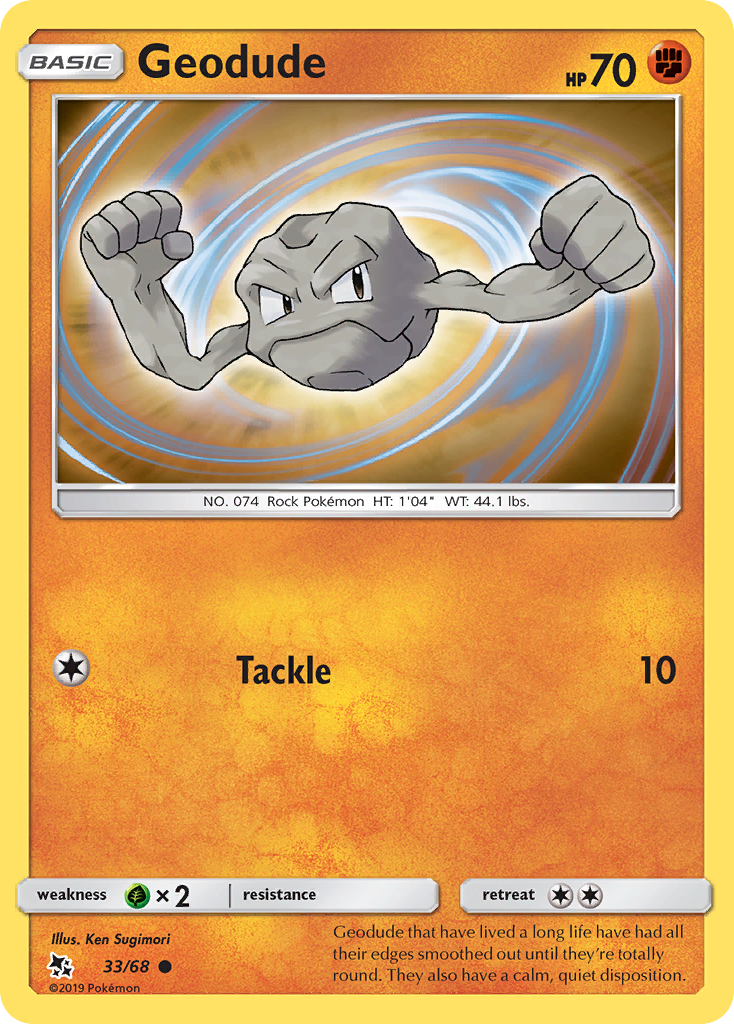 Geodude (33/68) [Sun &amp; Moon: Hidden Fates] 