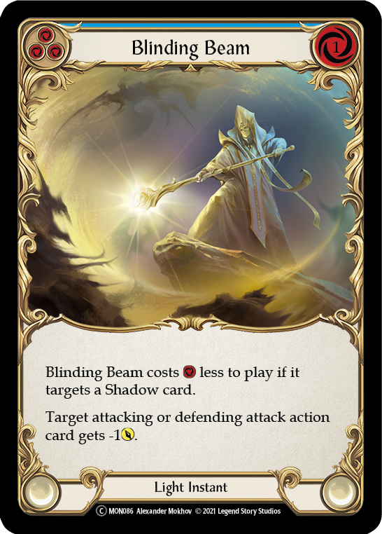 Blinding Beam (Blue) [U-MON086-RF] (Monarch Unlimited) Unlimited Rainbow Foil 