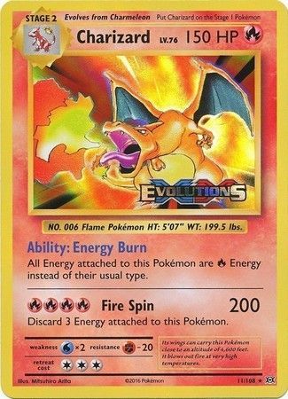 Charizard (11/108) (XY Evolutions Prerelease) [XY: Black Star Promos] 