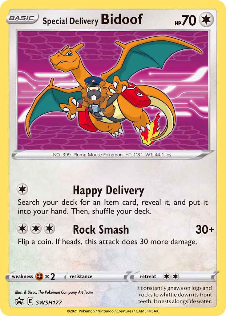 Special Delivery Bidoof (SWSH177) [Sword &amp; Shield: Black Star Promos] 