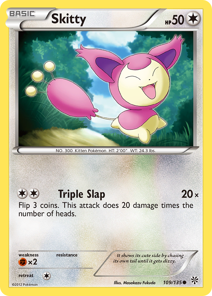 Skitty (109/135) [Black &amp; White: Plasma Storm] 