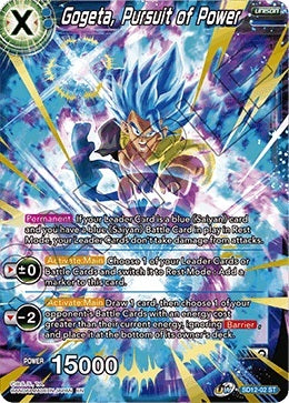 Gogeta, Pursuit of Power (SD12-02) [Rise of the Unison Warrior 2nd Edition] 