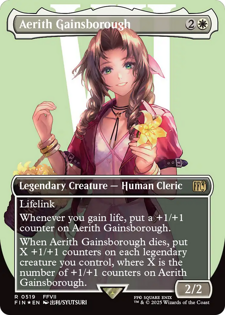 Aerith Gainsborough (Borderless) (Surge Foil) [FINAL FANTASY] 