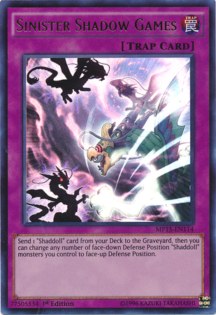 Sinister Shadow Games [MP15-EN114] Ultra Rare 