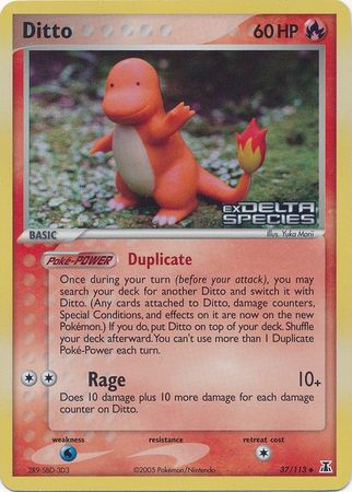 Ditto (37/113) (Stamped) [EX: Delta Species] 