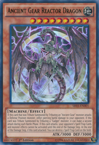 Ancient Gear Reactor Dragon [SR03-EN001] Ultra Rare 