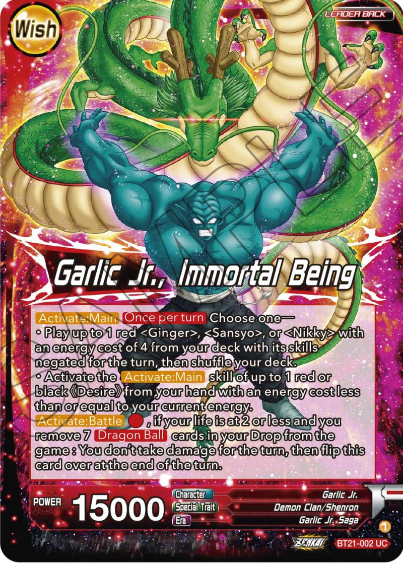 Garlic Jr. // Garlic Jr., Immortal Being (BT21-002) [Wild Resurgence] 