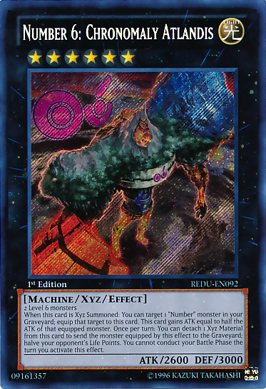 Number 6: Chronomaly Atlandis [REDU-EN092] Secret Rare 