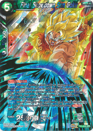 Final Showdown Son Goku (Shatterfoil) (TB3-035) [Dragon Brawl] 