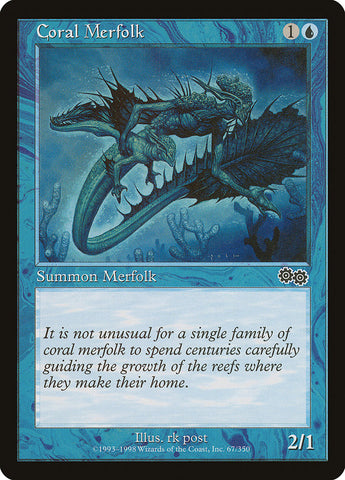 Coral Merfolk [Urza's Saga] 